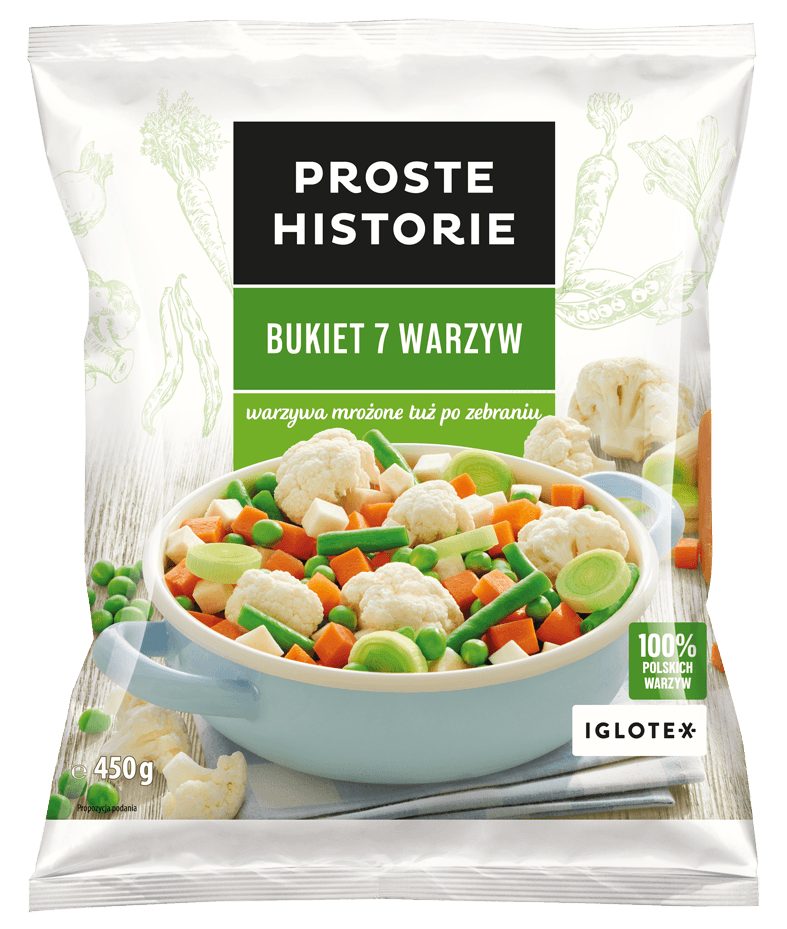 PROSTE HISTORIE Bukiet 7 warzyw. 19,98 zl/kg