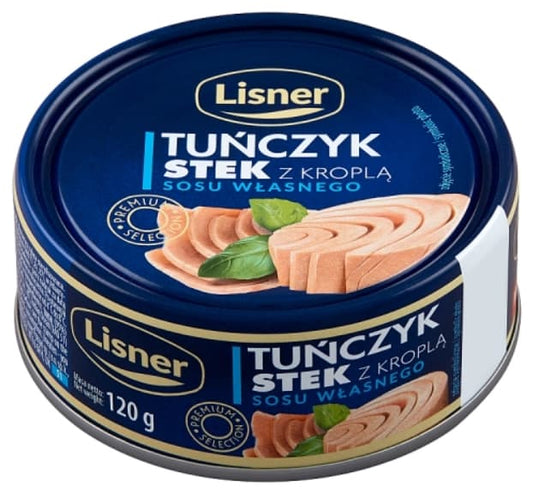 LISNER Tunczyk stek z kropla sosu wlasnego. 83,25 zl/kg
