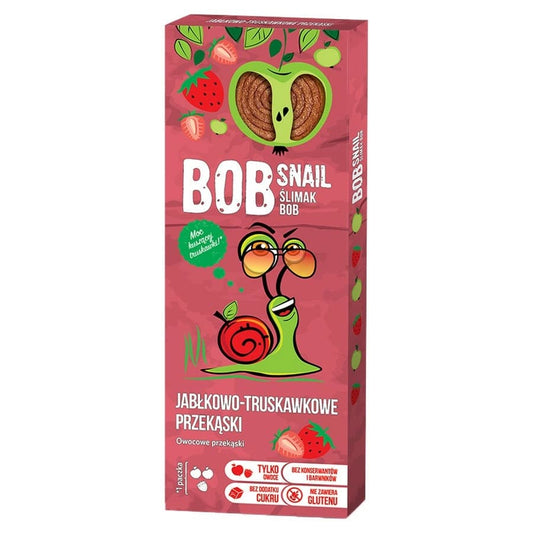 BOB SNAIL Przekaska jablko-truskawkowa z owocow bez dodatku cukru. 153,00 zl/kg